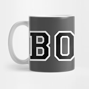 Varsity "Boys" - Queer Pride - BLK Text Mug